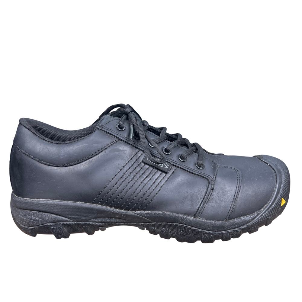 Keen Utility Black Steel Toe Slip Resistant Wide Work Shoes Size 10.5 EE